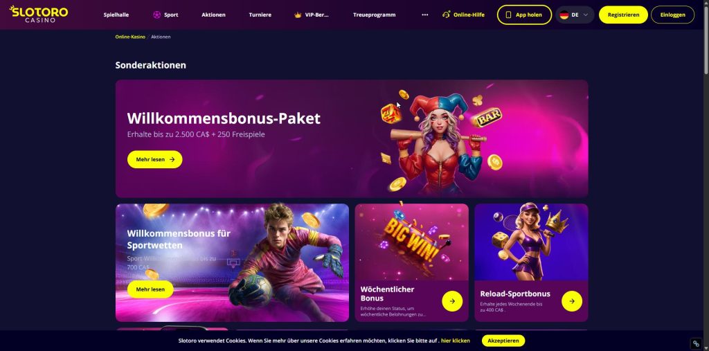 Slotoro – 50 Freispiele auf Gates of Olympus, Deckel an den Gewinn gekoppelt